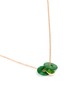 Figure View - Click To Enlarge - SAMUEL KUNG - Double jade disc pendant 18k rose gold necklace