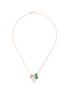 Main View - Click To Enlarge - SAMUEL KUNG - Jade feet pendant 18k rose gold necklace
