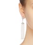 Figure View - Click To Enlarge - KENNETH JAY LANE - Glass crystal pearl fringe drop earrings