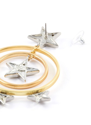 Detail View - Click To Enlarge - KENNETH JAY LANE - Glass crystal star circle drop earrings