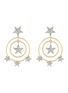 Main View - Click To Enlarge - KENNETH JAY LANE - Glass crystal star circle drop earrings