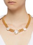 Figure View - Click To Enlarge - KENNETH JAY LANE - Coin station chunky chain necklace