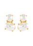 Main View - Click To Enlarge - KENNETH JAY LANE - Faux pearl drop clip earrings