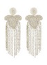 Main View - Click To Enlarge - KENNETH JAY LANE - Glass crystal fringe drop earrings
