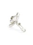 Detail View - Click To Enlarge - KENNETH JAY LANE - Glass crystal pearl floral clip stud earrings