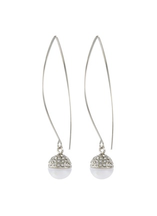 Main View - Click To Enlarge - KENNETH JAY LANE - Glass crystal wire ball drop earrings