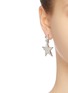 Figure View - Click To Enlarge - KENNETH JAY LANE - Glass crystal star drop earrings