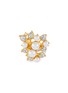 Main View - Click To Enlarge - KENNETH JAY LANE - Glass crystal faux pearl vine ring
