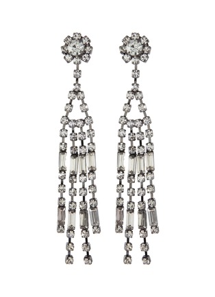 Main View - Click To Enlarge - KENNETH JAY LANE - Glass crystal link fringe drop earrings