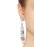 Figure View - Click To Enlarge - KENNETH JAY LANE - Glass crystal link fringe drop earrings