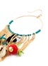 Detail View - Click To Enlarge - KENNETH JAY LANE - Mix charm chain fringe hoop earrings