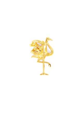 Figure View - Click To Enlarge - KENNETH JAY LANE - Glass crystal flamingo brooch
