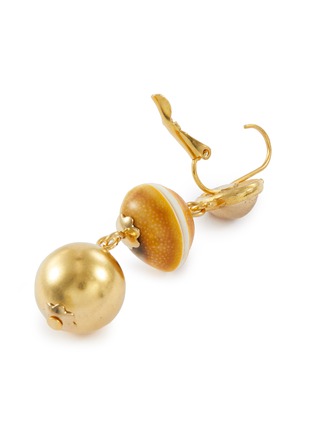 Detail View - Click To Enlarge - KENNETH JAY LANE - Shell ball link drop earrings