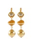Main View - Click To Enlarge - KENNETH JAY LANE - Shell ball link drop earrings