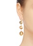 Figure View - Click To Enlarge - KENNETH JAY LANE - Shell ball link drop earrings