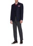 Figure View - Click To Enlarge - ISAIA - Stripe collar sweater