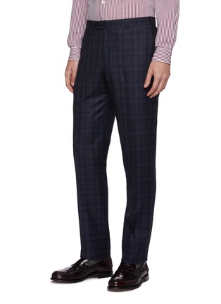 Detail View - Click To Enlarge - ISAIA - 'Gregory' tartan plaid wool suit