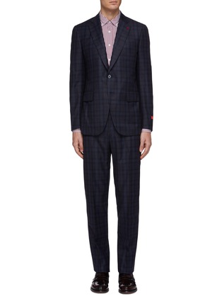 Main View - Click To Enlarge - ISAIA - 'Gregory' tartan plaid wool suit