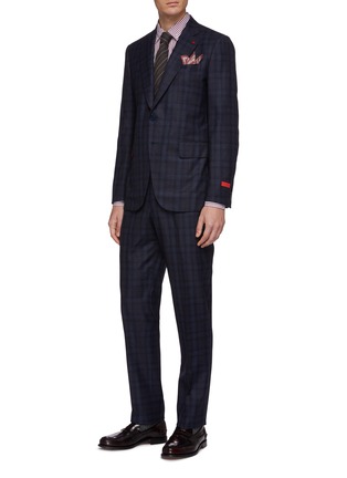 Figure View - Click To Enlarge - ISAIA - 'Gregory' tartan plaid wool suit