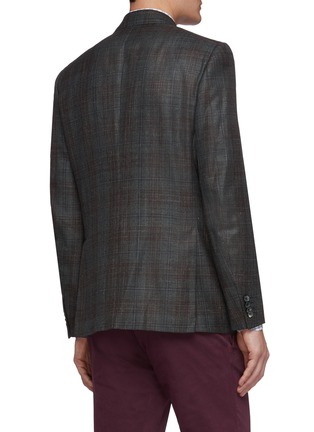 Back View - Click To Enlarge - ISAIA - 'Gregory' tartan plaid blazer