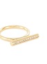 Detail View - Click To Enlarge - HYÈRES LOR - 'Noailles' diamond 14k yellow gold bar ring