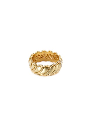 Figure View - Click To Enlarge - ROBERTO COIN - 'New Barocco' diamond 18k yellow gold ring