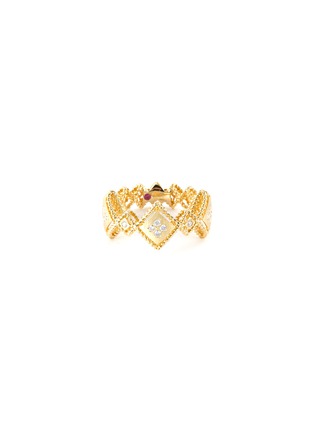 Main View - Click To Enlarge - ROBERTO COIN - 'Palazzo Ducale' diamond 18k yellow gold ring