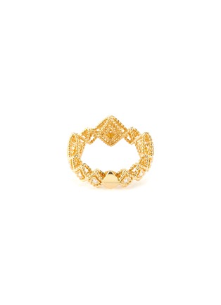 Figure View - Click To Enlarge - ROBERTO COIN - 'Palazzo Ducale' diamond 18k yellow gold ring