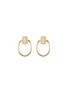 Main View - Click To Enlarge - ROBERTO COIN - 'Opera' diamond 18k yellow gold hoop earrings