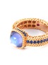 Detail View - Click To Enlarge - ROBERTO COIN - 'Roman Barocco' amethyst sapphire 18k rose gold ring