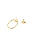Detail View - Click To Enlarge - ROBERTO COIN - 'Opera' diamond 18k yellow gold hoop earrings