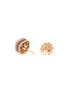 Detail View - Click To Enlarge - ROBERTO COIN - 'Roman Barocco' amethyst sapphire 18k rose gold stud earrings