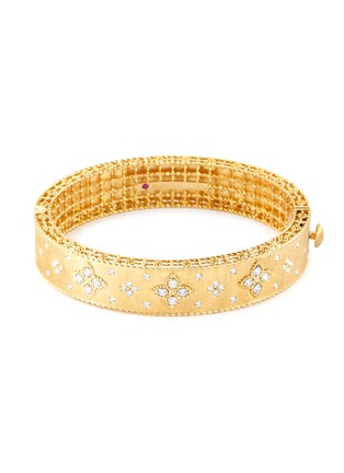 Main View - Click To Enlarge - ROBERTO COIN - 'Venetian Princess' diamond 18k yellow gold bangle