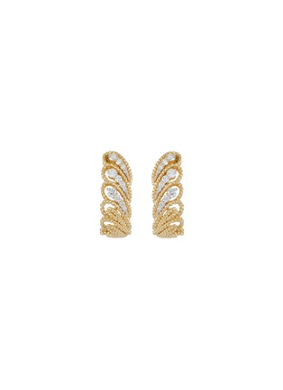 Main View - Click To Enlarge - ROBERTO COIN - 'Barocco' diamond 18k yellow gold earrings