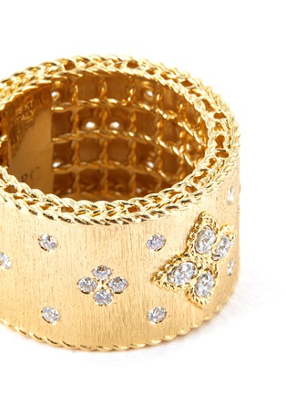Detail View - Click To Enlarge - ROBERTO COIN - 'Venetian Princess' diamond 18k yellow gold ring