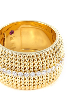 Detail View - Click To Enlarge - ROBERTO COIN - 'Opera' diamond 18k yellow gold ring