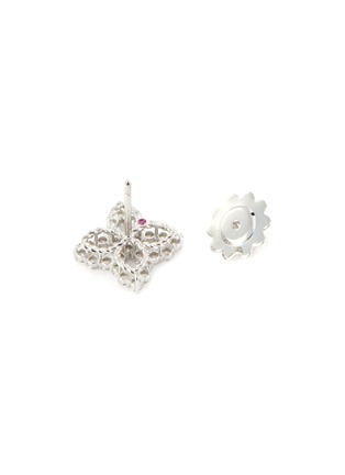 Detail View - Click To Enlarge - ROBERTO COIN - 'Diamond Princess' 18k white gold stud earrings
