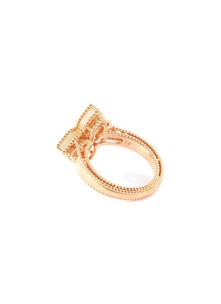 Figure View - Click To Enlarge - ROBERTO COIN - 'Princess Flower' diamond Mother-of-Pearl 18k rose gold ring
