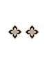 Main View - Click To Enlarge - ROBERTO COIN - 'Princess Flower' diamond jade 18k rose gold stud earrings