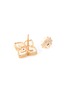 Detail View - Click To Enlarge - ROBERTO COIN - 'Princess Flower' diamond Mother-of-Pearl 18k rose gold stud earrings