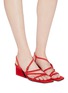 Figure View - Click To Enlarge - MERCEDES CASTILLO - 'Kelise' strappy suede sandals