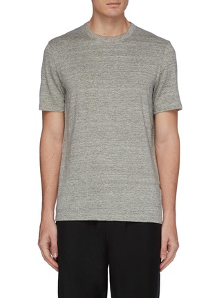 Main View - Click To Enlarge - THEORY - 'Essential' linen T-shirt