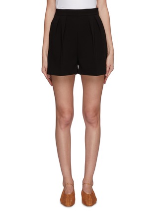 Main View - Click To Enlarge - THEORY - Pleated crepe shorts