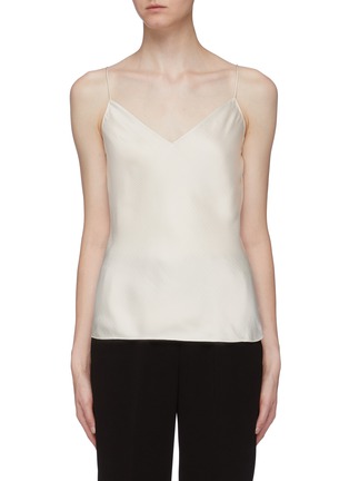 Main View - Click To Enlarge - THEORY - 'Easy' hammered satin camisole top