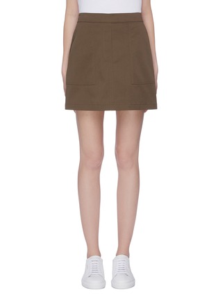 Main View - Click To Enlarge - THEORY - 'Classic' Cargo pocket twill chino skirt