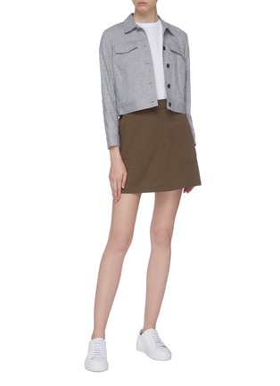 Figure View - Click To Enlarge - THEORY - 'Classic' Cargo pocket twill chino skirt