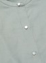  - THEORY - Half-button placket band collar tunic shirt