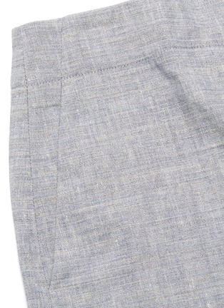  - THEORY - Mélange organic linen blend shorts