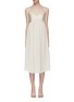Main View - Click To Enlarge - THEORY - 'Combo' contrast bodice silk georgette slip dress