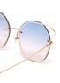 Detail View - Click To Enlarge - FOR ART'S SAKE - 'Stormy' cutout metal round sunglasses